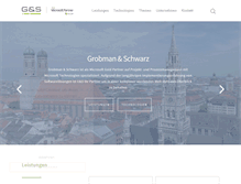 Tablet Screenshot of grobmanschwarz.de
